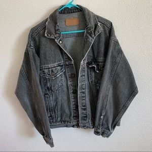 Vintage Levi’s Black Acid Washed Trucker Jacket